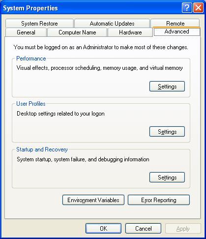 system properties