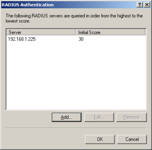 added server 192.168.1.225 with initial score 30
