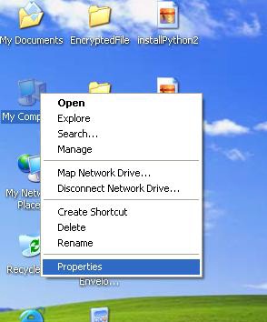 My Computer - Properties