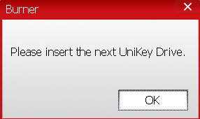 please insert the next UniKey Drive