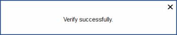 certificate verified successfully