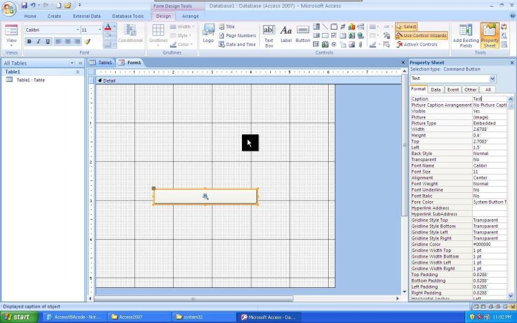 Microsoft Office Access new form
