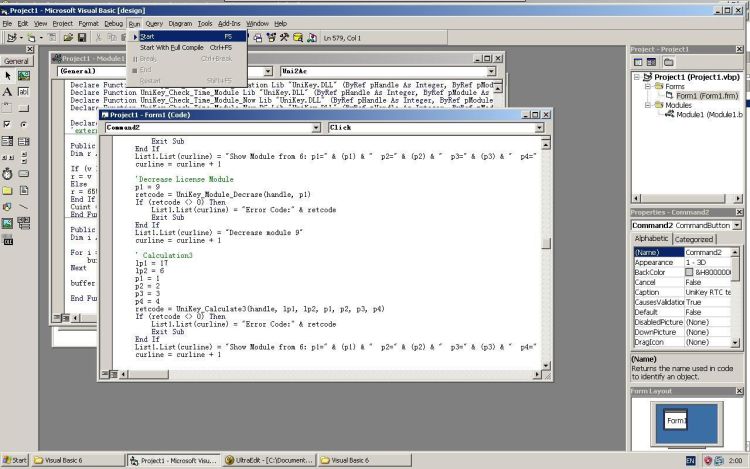 Visual Basic compiling project