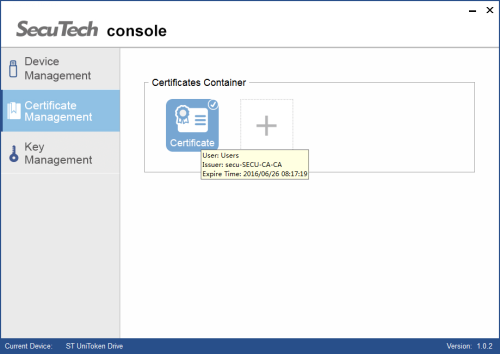 display certificate details