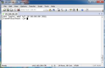 SecureCRT main window
