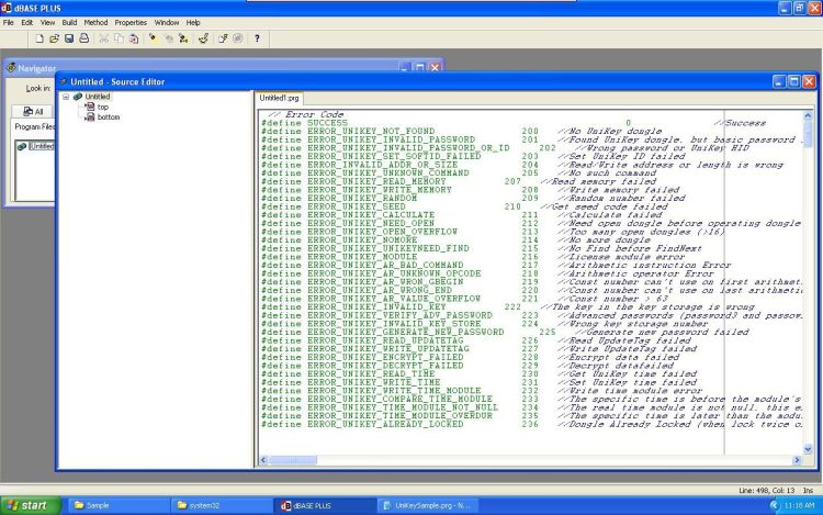 Win dBase pasted source code
