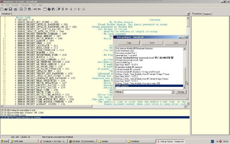 Purebasic run