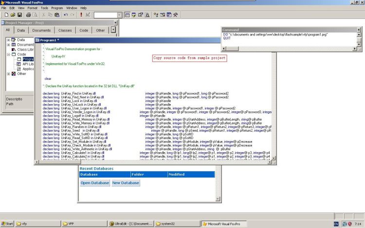 Visual FoxPro pasted source code