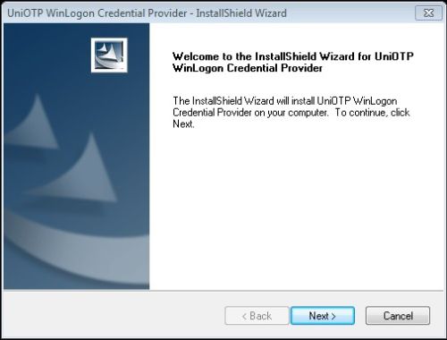 installation wizard initial screen