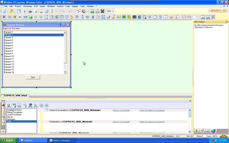 WinDev 10 express version