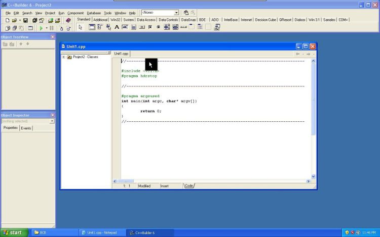 UniKey C++ Builder project file window