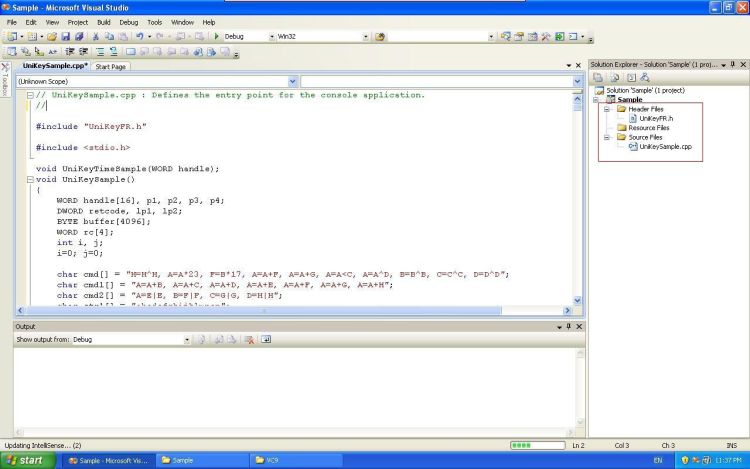 Visual Studio solution explorer