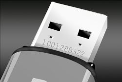 UniKey Drive HID displayed on USB port