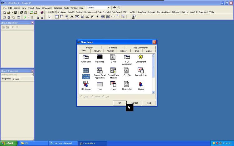 UniKey C++ Builder default window