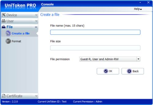 filename; file size; file permissiosn (guest r/w, user r/w, admin r/w)