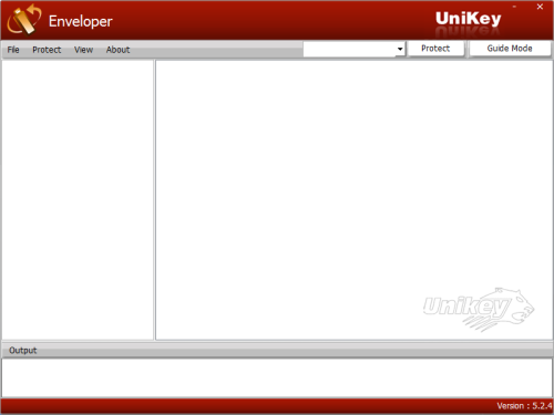 UniKey Enveloper interface